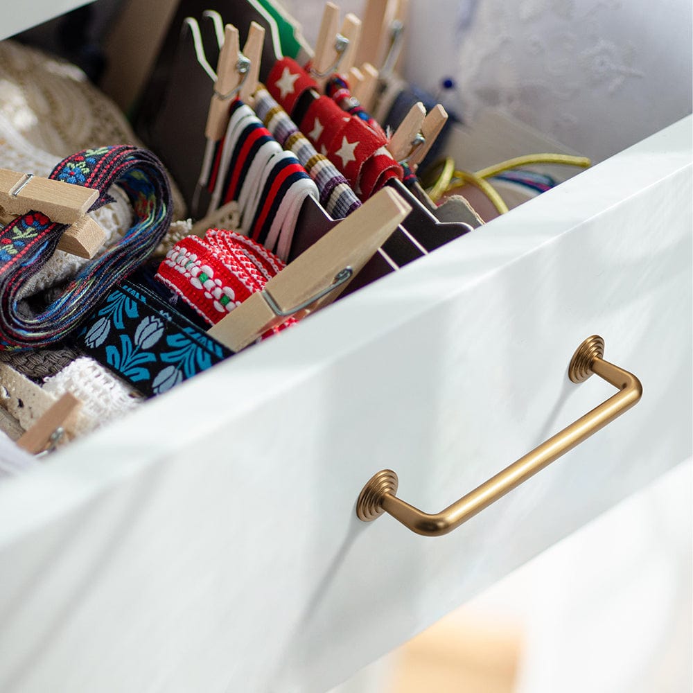 Goo-Ki Concentric Circle Pattern Base Design Vintage Cabinet Handles