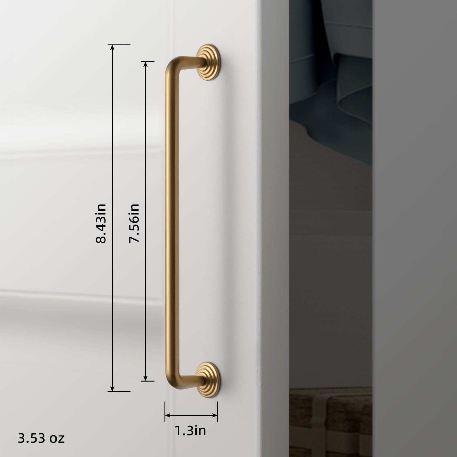 Goo-Ki Concentric Circle Pattern Base Design Vintage Cabinet Handles