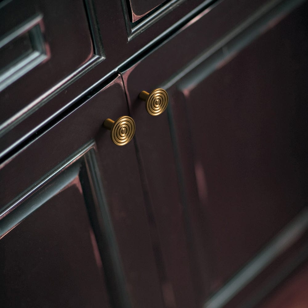 Goo-Ki Concentric Circle Pattern Base Design Vintage Cabinet Handles