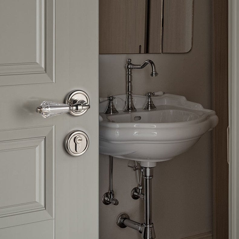 Goo-Ki Crystal Texture Mute Room Door Lock Solid Brass Interior Door Lock