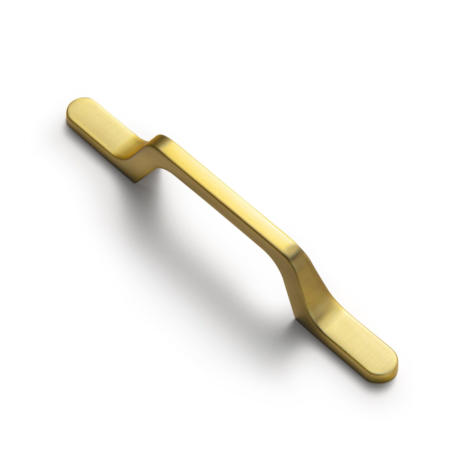 Goo-Ki Dark Brushed Brass / 3'' Hole Center / 6 Pack European Style Retro Brass Drawer Pulls for Dresser Cupboard Vintage Bronze Bar Pulls