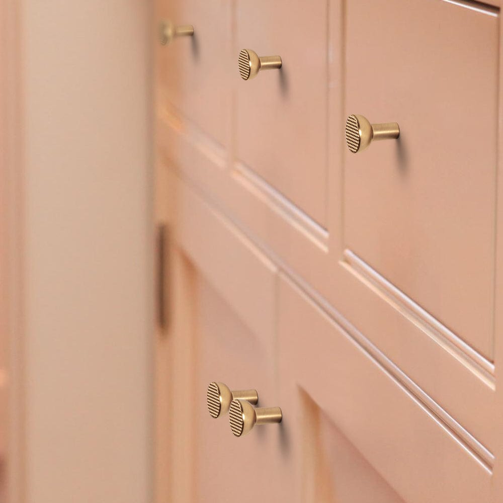 Goo-Ki Diamond Pattern Drawer Pull Elegant Textured Cabinet Handle for Furniture