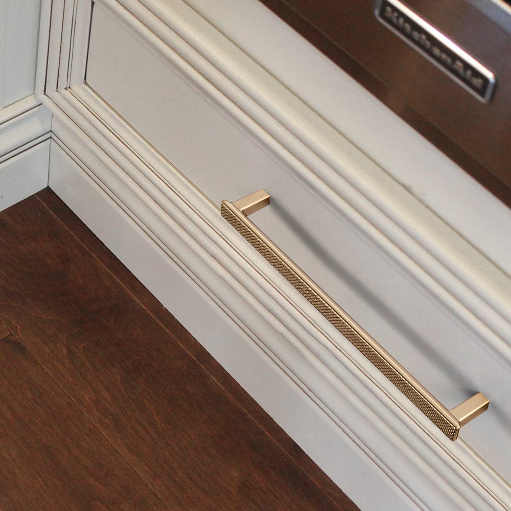 Goo-Ki Diamond Pattern Drawer Pull Elegant Textured Cabinet Handle for Furniture