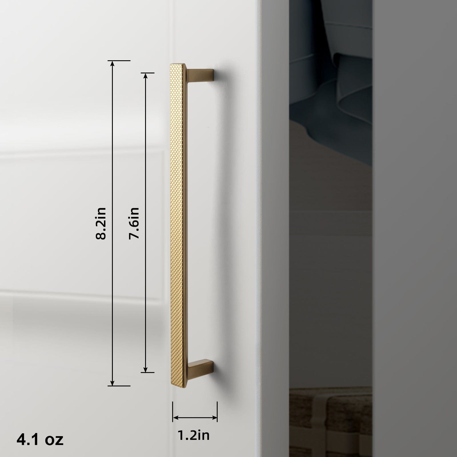 Goo-Ki Diamond Pattern Drawer Pull Elegant Textured Cabinet Handle for Furniture