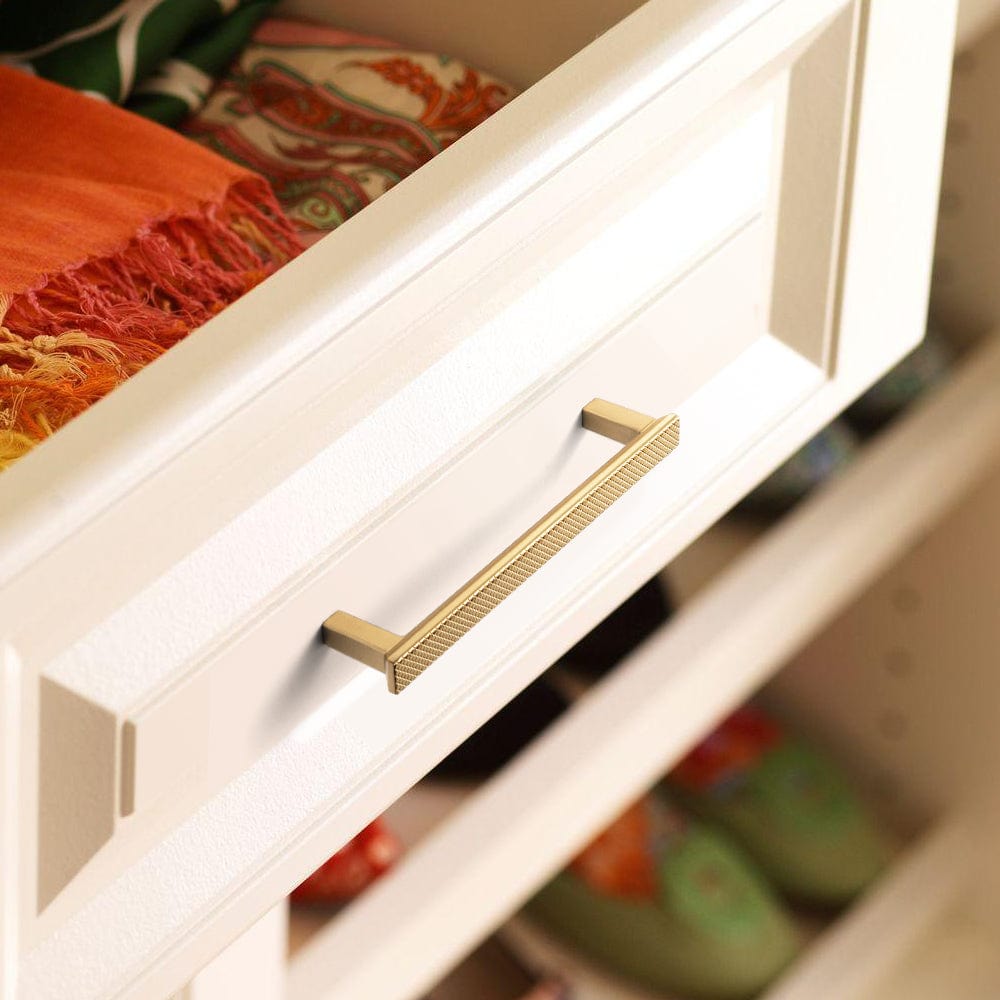 Goo-Ki Diamond Pattern Drawer Pull Elegant Textured Cabinet Handle for Furniture