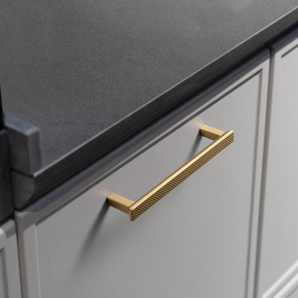 Goo-Ki Diamond Pattern Drawer Pull Elegant Textured Cabinet Handle for Furniture