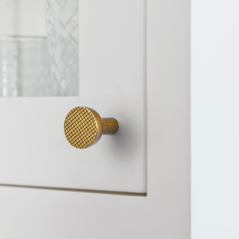 Goo-Ki Diamond Pattern Drawer Pull Elegant Textured Cabinet Handle for Furniture