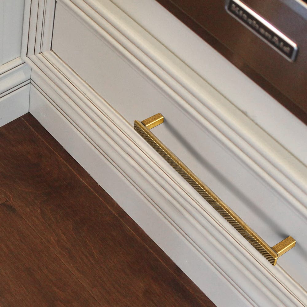 Goo-Ki Diamond Pattern Drawer Pull Elegant Textured Cabinet Handle for Furniture