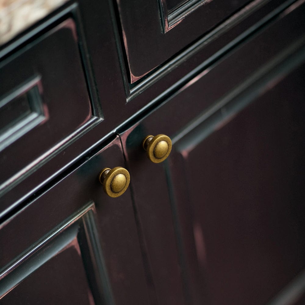 Goo-Ki Domed Cabinet Knobs Vintage Distressed Contemporary Hardware for Kitchen Drawers