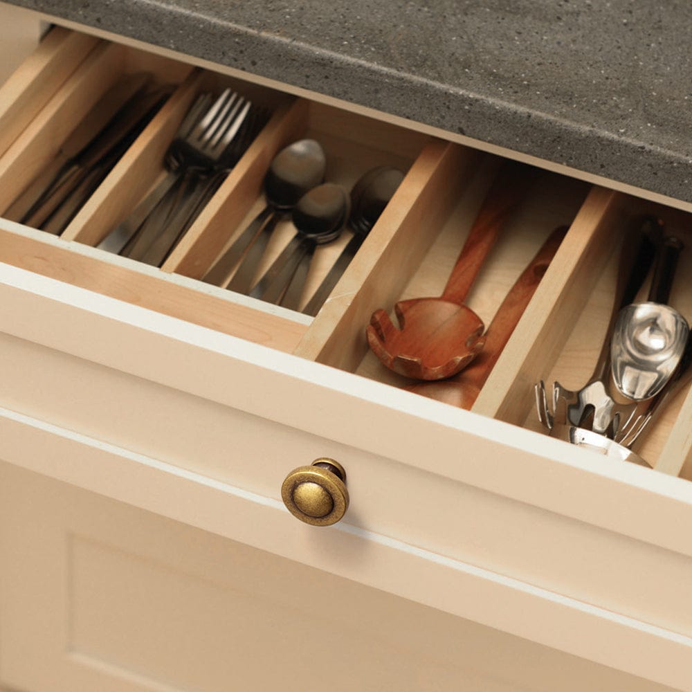 Goo-Ki Domed Cabinet Knobs Vintage Distressed Contemporary Hardware for Kitchen Drawers