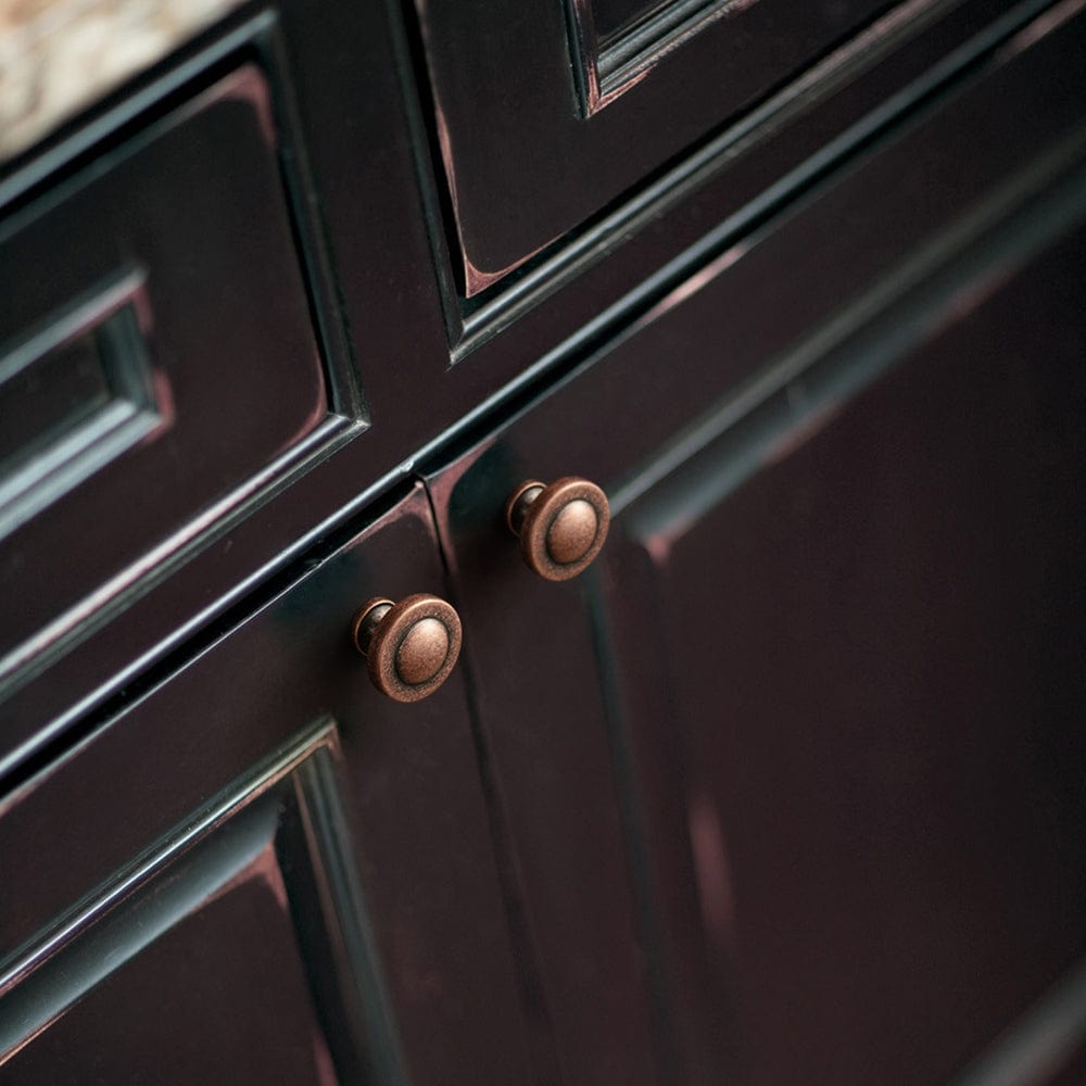 Goo-Ki Domed Cabinet Knobs Vintage Distressed Contemporary Hardware for Kitchen Drawers