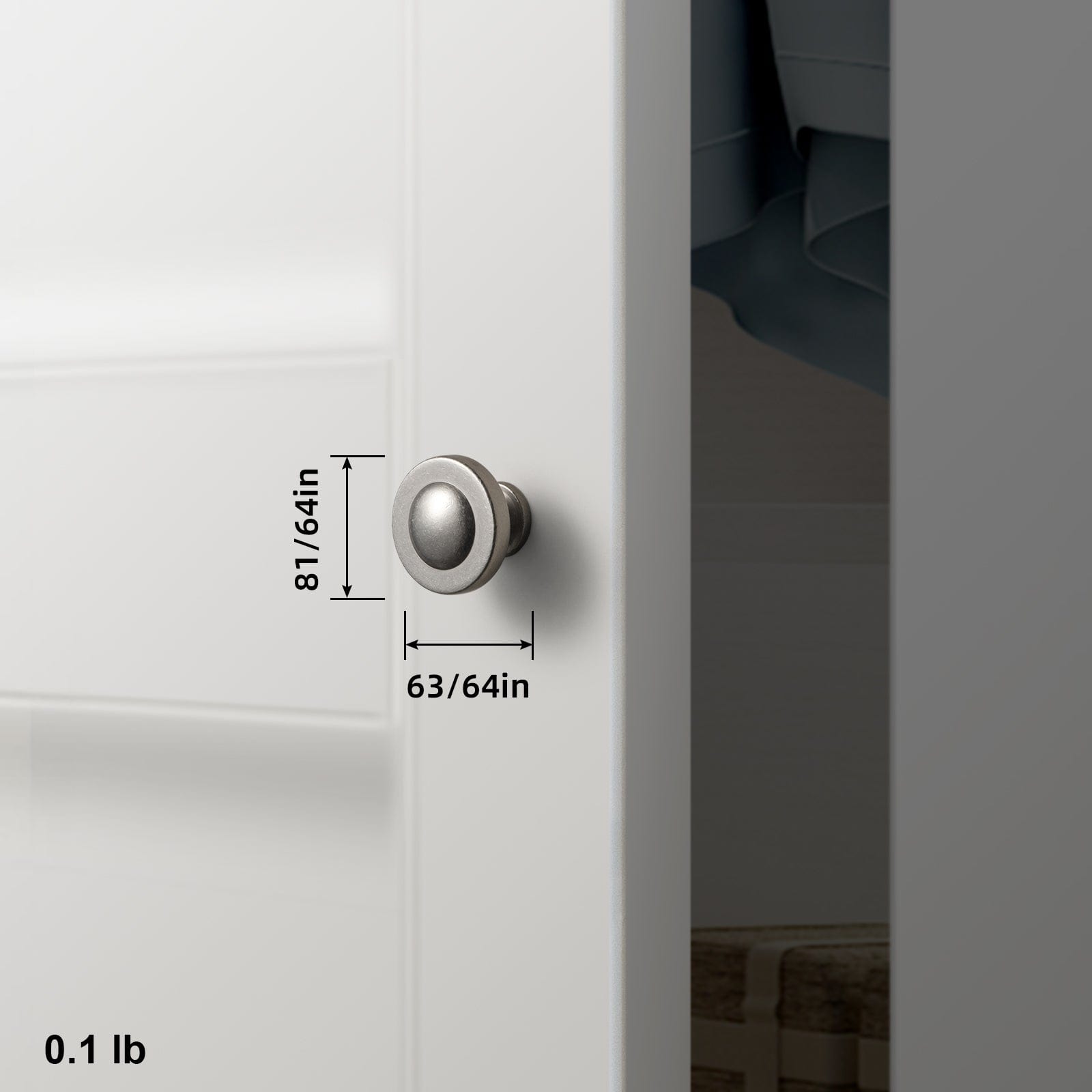 Goo-Ki Domed Cabinet Knobs Vintage Distressed Contemporary Hardware for Kitchen Drawers