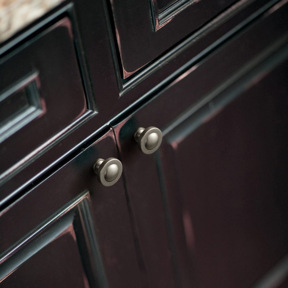 Goo-Ki Domed Cabinet Knobs Vintage Distressed Contemporary Hardware for Kitchen Drawers