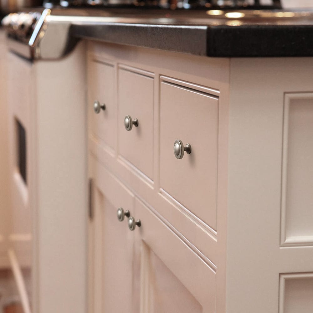 Goo-Ki Domed Cabinet Knobs Vintage Distressed Contemporary Hardware for Kitchen Drawers