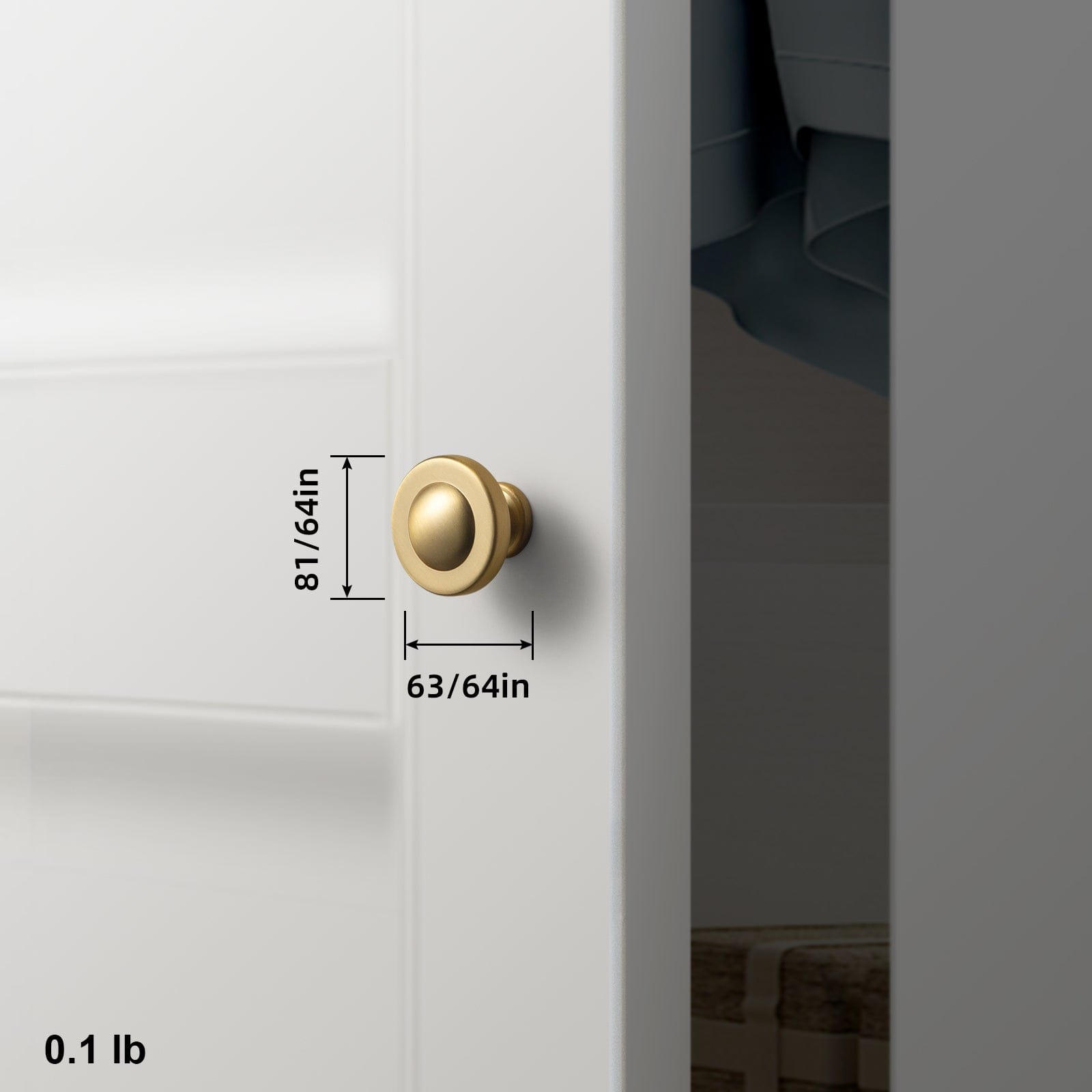 Goo-Ki Domed Cabinet Knobs Vintage Distressed Contemporary Hardware for Kitchen Drawers