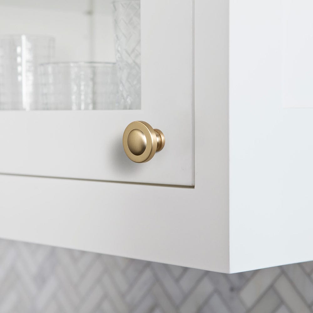 Goo-Ki Domed Cabinet Knobs Vintage Distressed Contemporary Hardware for Kitchen Drawers