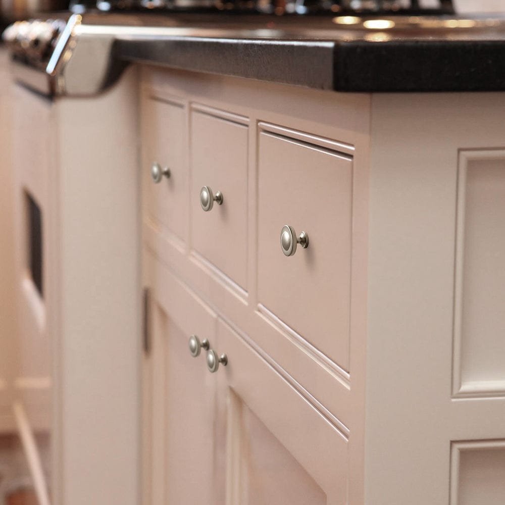 Goo-Ki Domed Cabinet Knobs Vintage Distressed Contemporary Hardware for Kitchen Drawers