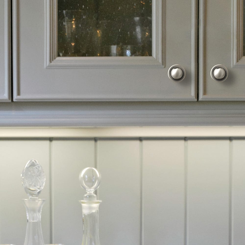 Goo-Ki Domed Cabinet Knobs Vintage Distressed Contemporary Hardware for Kitchen Drawers