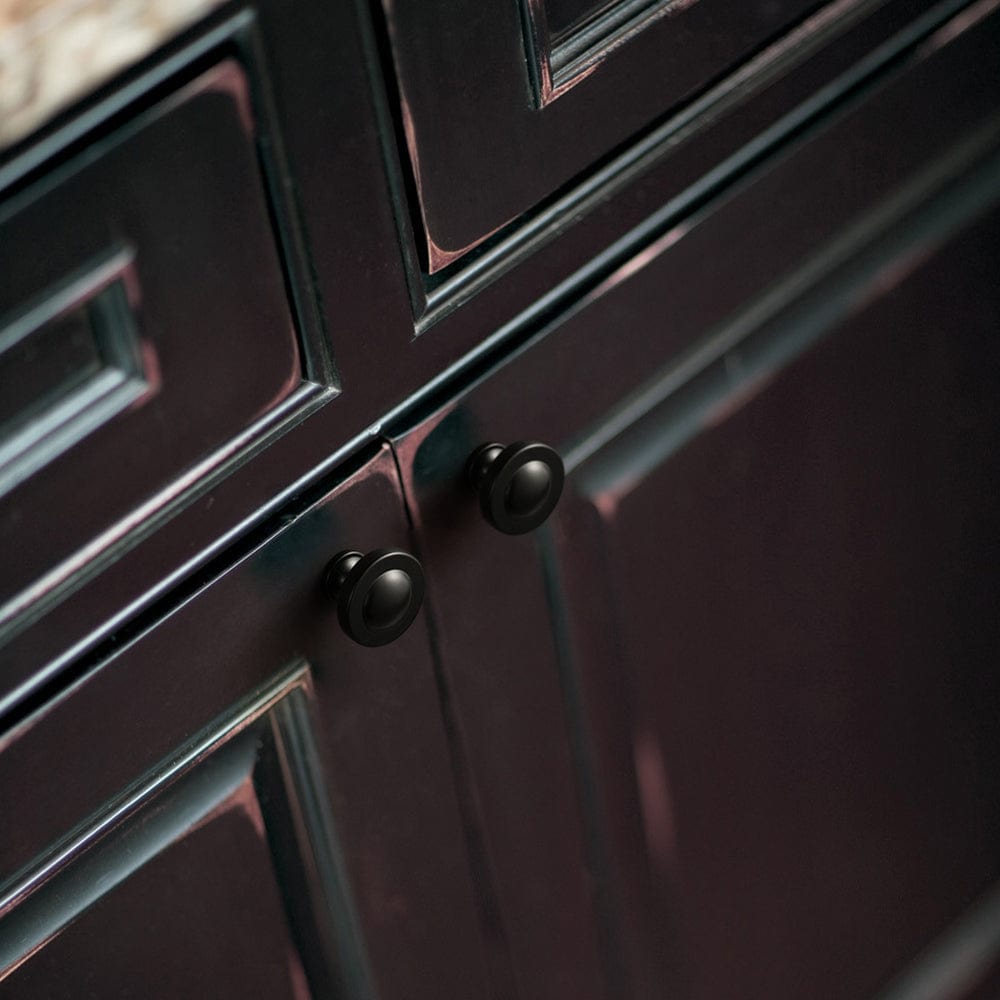 Goo-Ki Domed Cabinet Knobs Vintage Distressed Contemporary Hardware for Kitchen Drawers