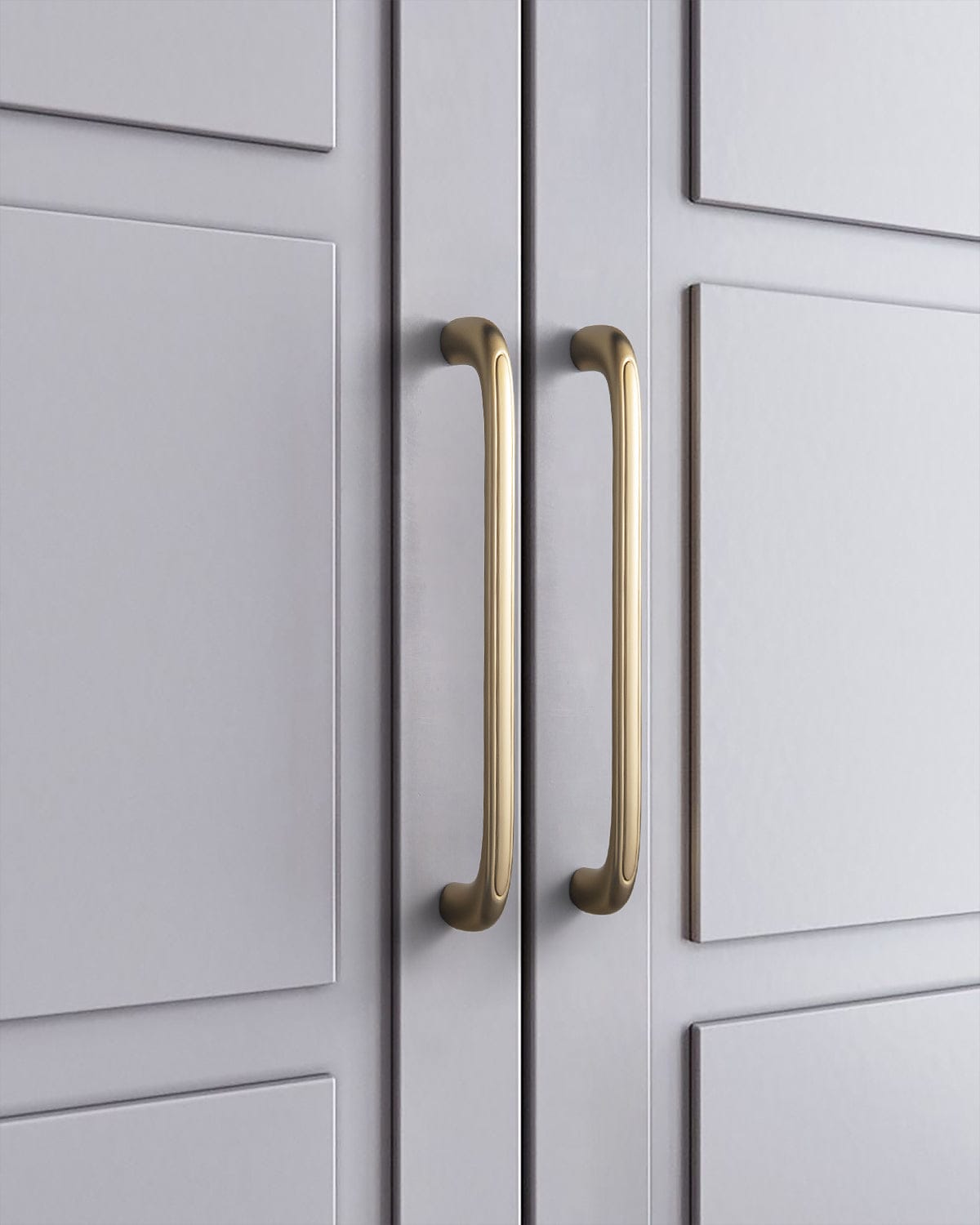 Goo-Ki Elegant Antique and Brushed Brass Bar Pull Cabinet Handles with Unique Design