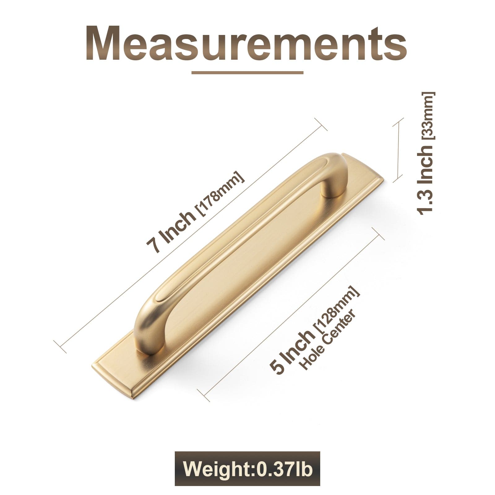 Goo-Ki Elegant Antique and Brushed Brass Bar Pull Cabinet Handles with Unique Design