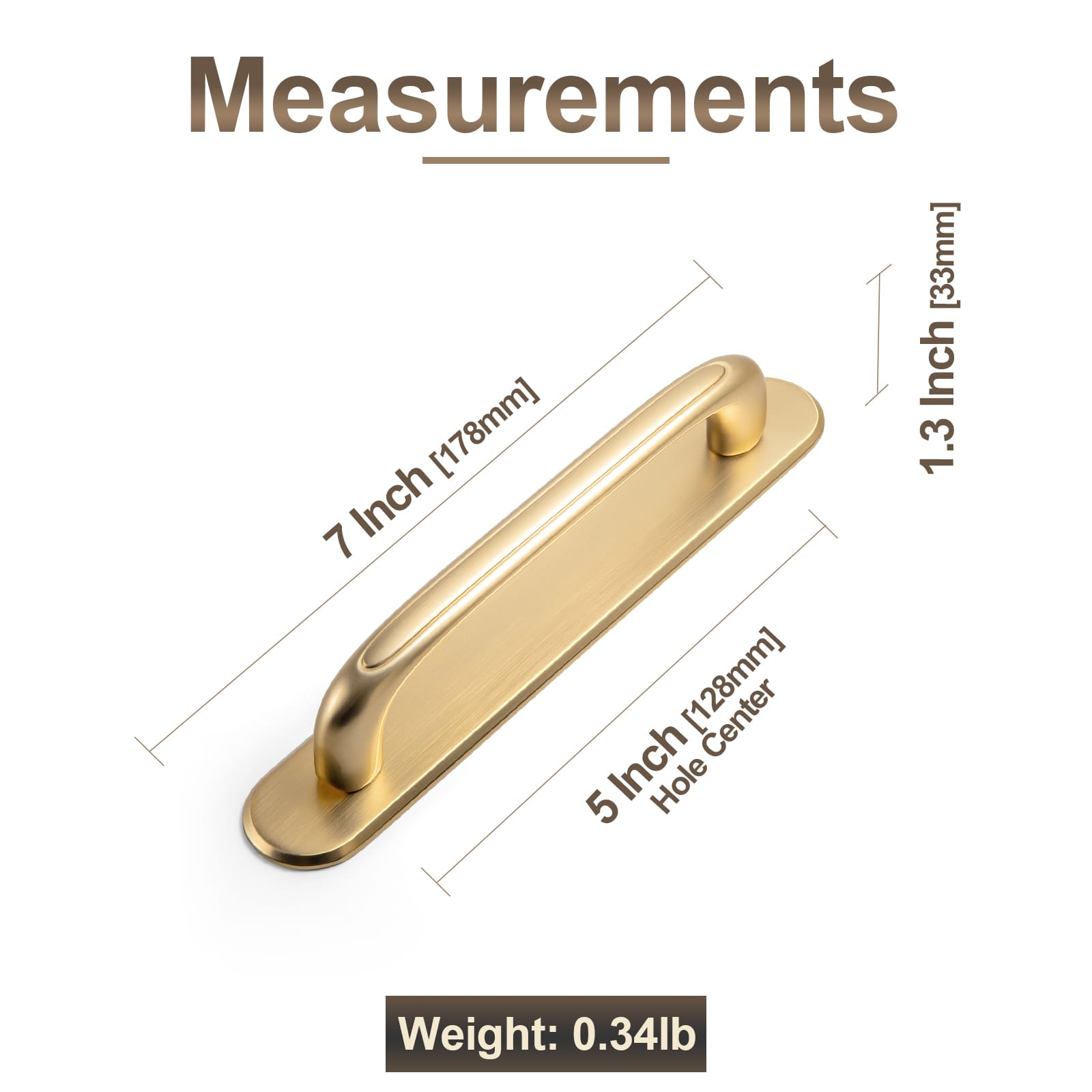 Goo-Ki Elegant Antique and Brushed Brass Bar Pull Cabinet Handles with Unique Design