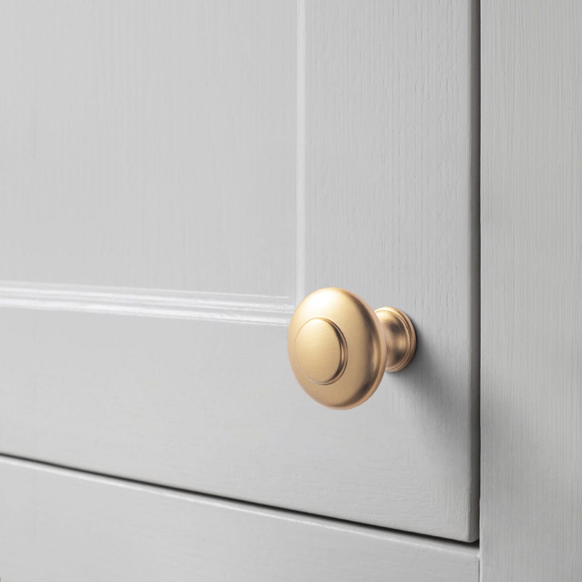 Goo-Ki Elegant Mushroom Silhouette Antique Cabinet Knobs Round Retro Style Dresser Knobs