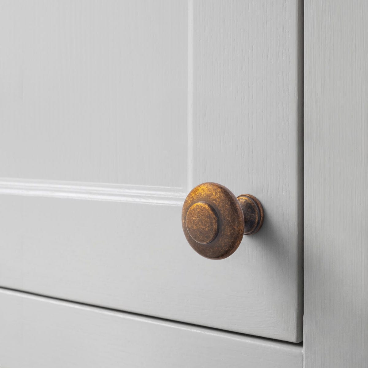 Goo-Ki Elegant Mushroom Silhouette Antique Cabinet Knobs Round Retro Style Dresser Knobs
