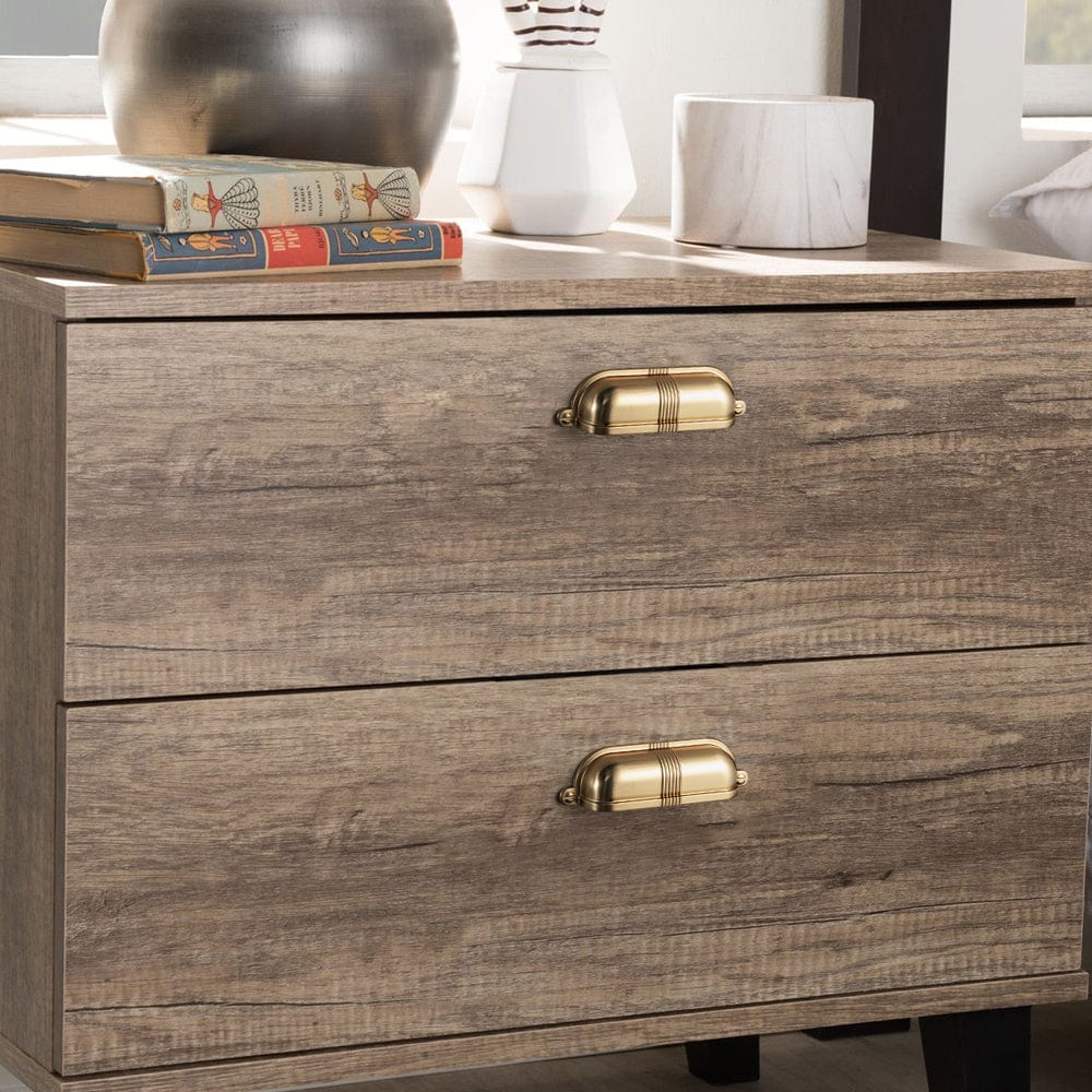 Goo-Ki Elegant Vintage Cup Pulls with Textured Strap Design for Kitchen & Furniture