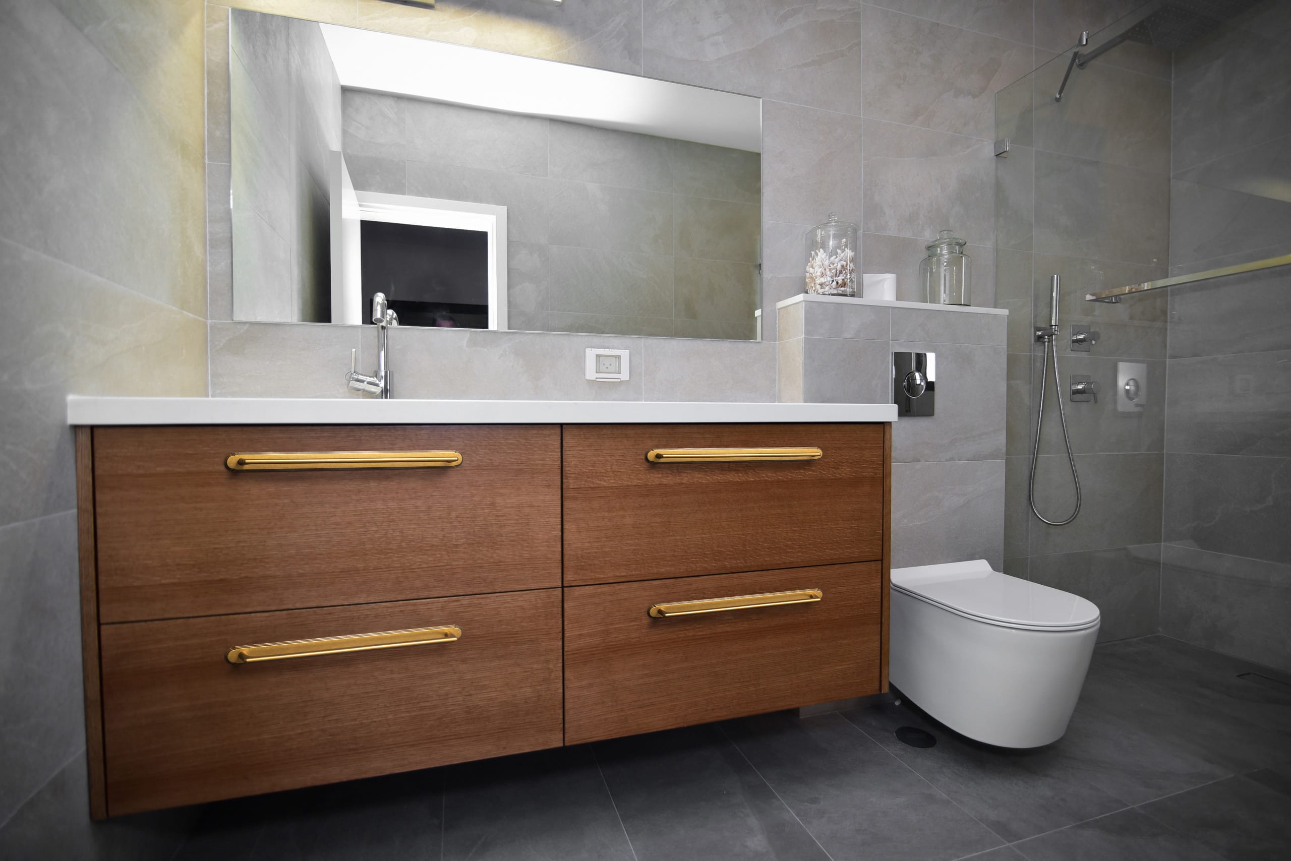 Goo-Ki 【EU Order】Classic Cabinet Bar Pulls with Back Plate Zinc Alloy Cabinet Handle with Long Back Plate