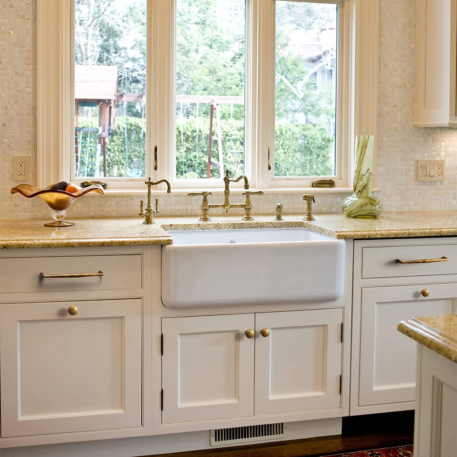 Goo-Ki 【EU Order】Retro Cabinet Pulls Luxurious Drawer Pulls for Bedroom Kitchen