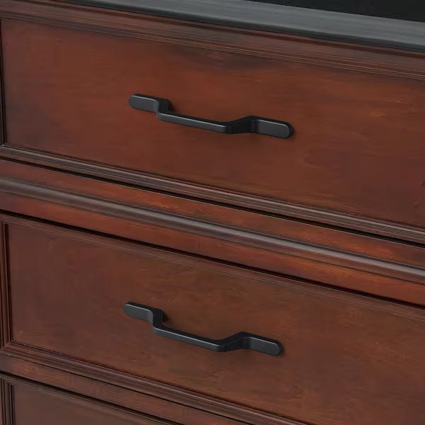 Goo-Ki European Style Retro Brass Drawer Pulls for Dresser Cupboard Vintage Bronze Bar Pulls