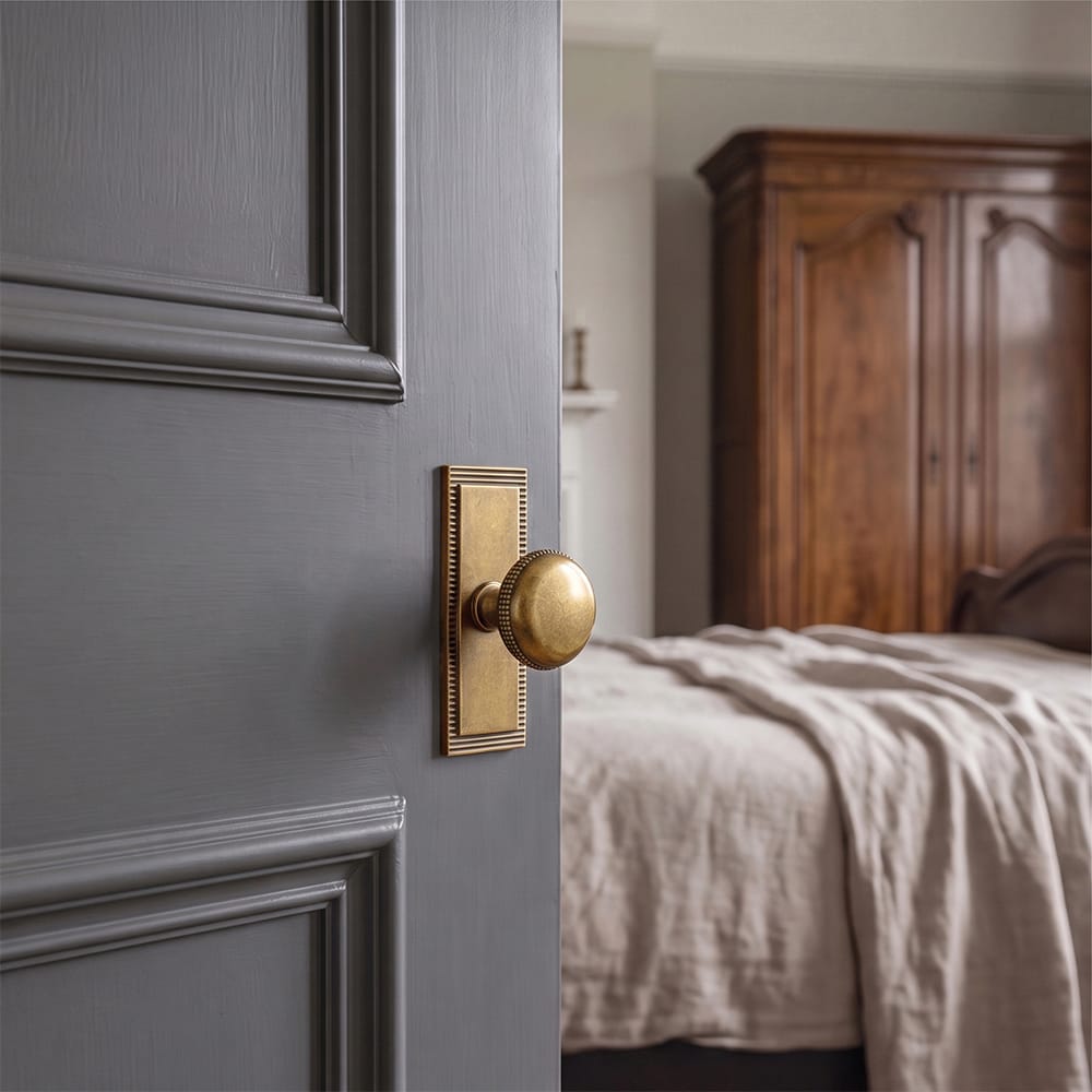 Goo-Ki Farmhouse Rustic Round Cabinet Knobs Decorative Cabinet Knobs with Beaded Detailing