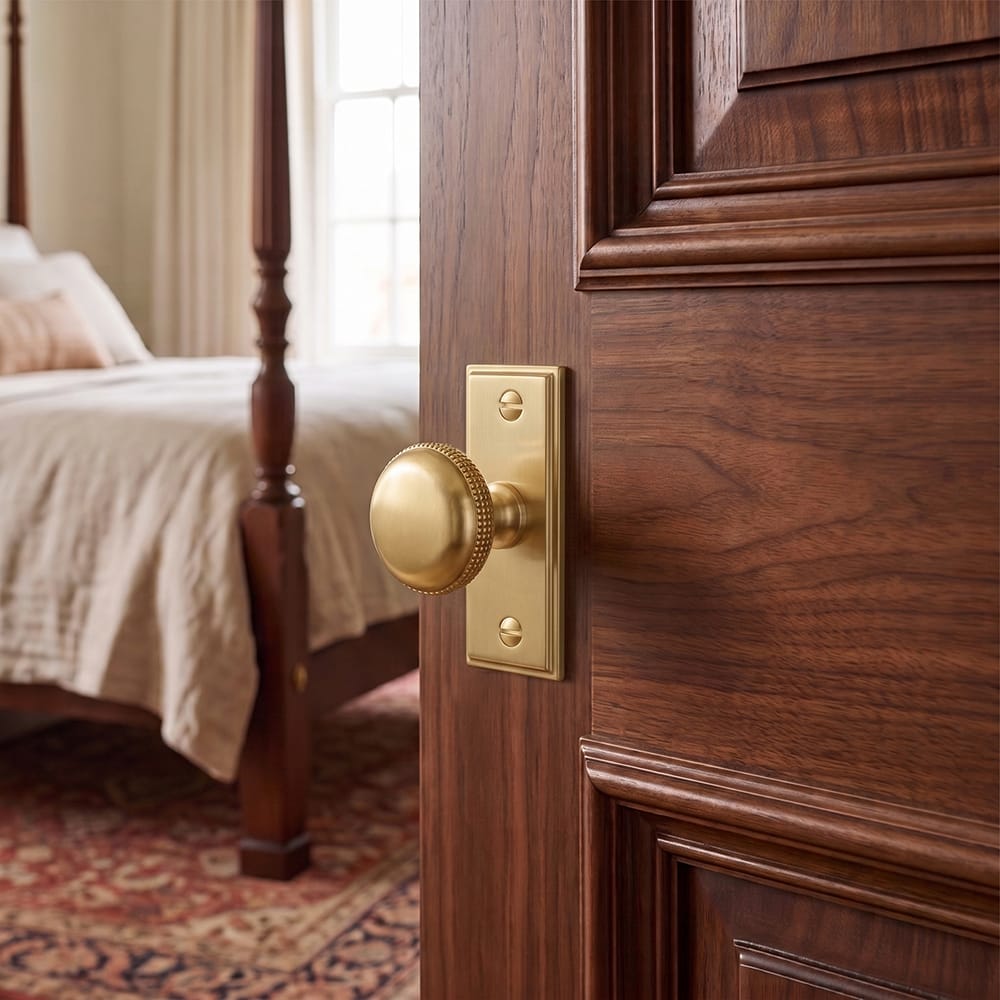 Goo-Ki Farmhouse Rustic Round Cabinet Knobs Decorative Cabinet Knobs with Beaded Detailing