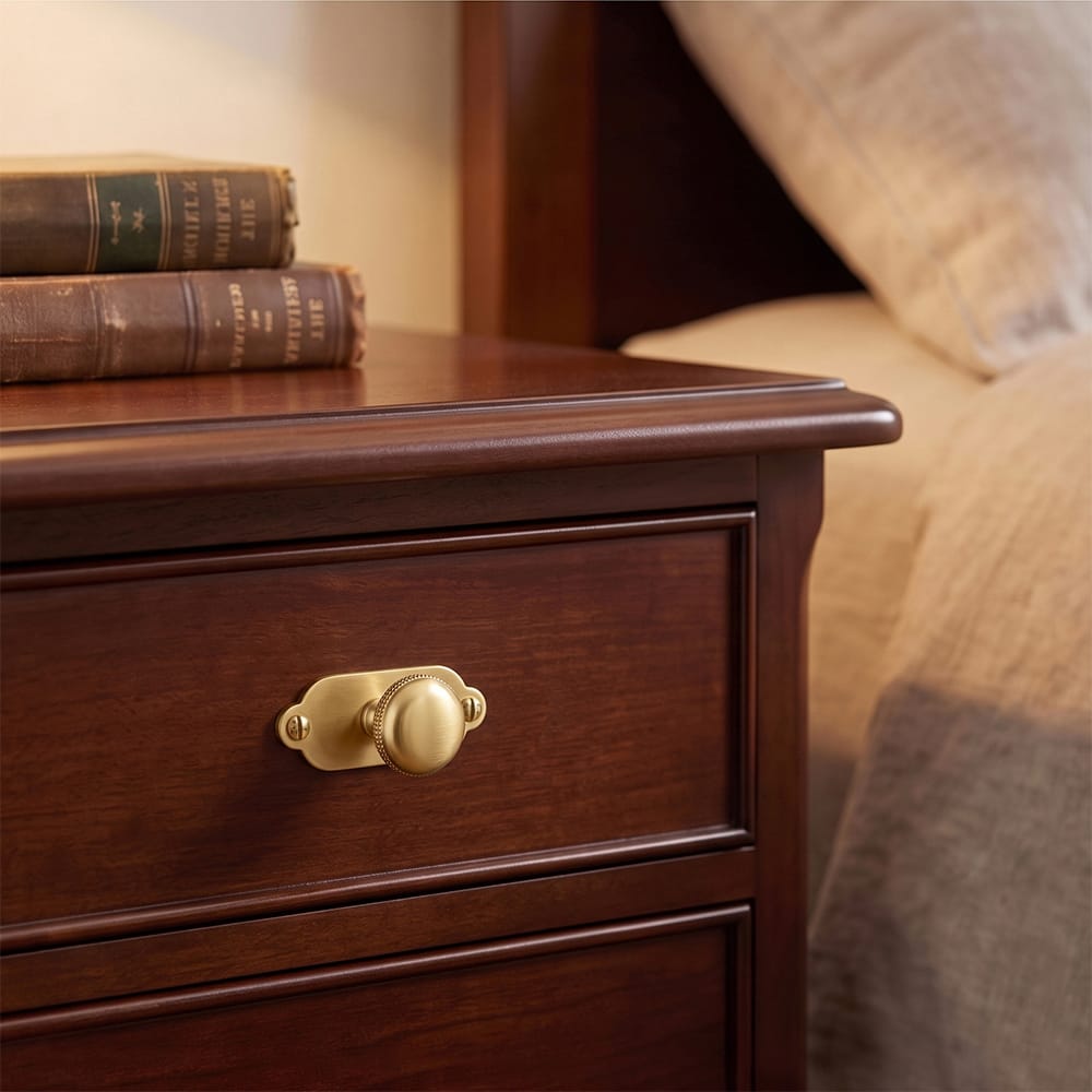 Goo-Ki Farmhouse Rustic Round Cabinet Knobs Decorative Cabinet Knobs with Beaded Detailing