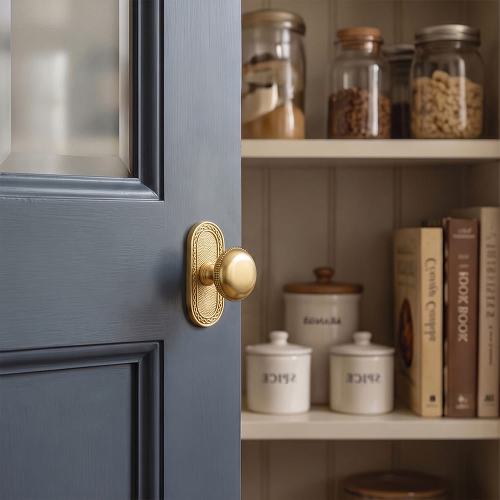 Goo-Ki Farmhouse Rustic Round Cabinet Knobs Decorative Cabinet Knobs with Beaded Detailing