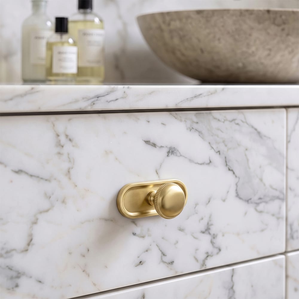 Goo-Ki Farmhouse Rustic Round Cabinet Knobs Decorative Cabinet Knobs with Beaded Detailing