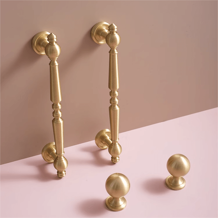 Goo-Ki French Light Luxury Cabinet Handles Solid Copper Furniture Drawer Long Pulls