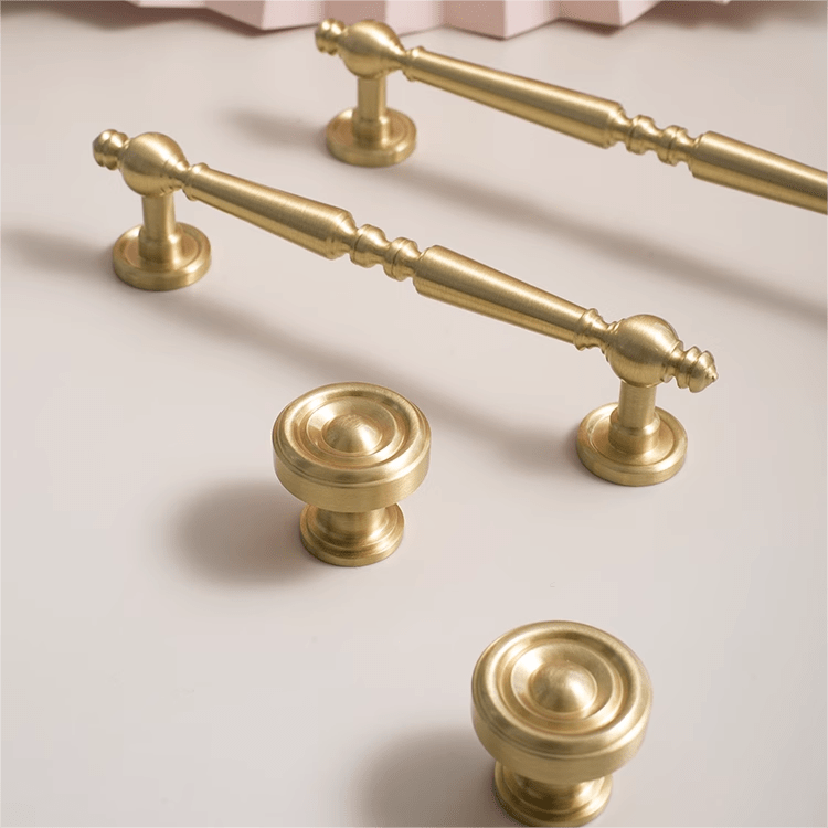 Goo-Ki French Light Luxury Cabinet Handles Solid Copper Furniture Drawer Long Pulls