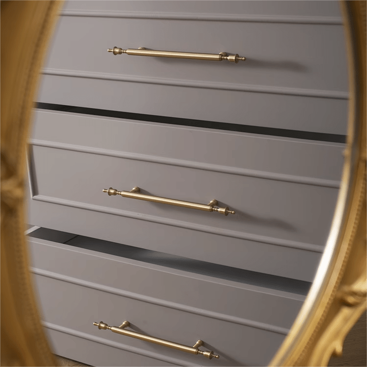Goo-Ki French Light Luxury Long Cabinet Pull Closet Door Drawer Slim Brass Handle