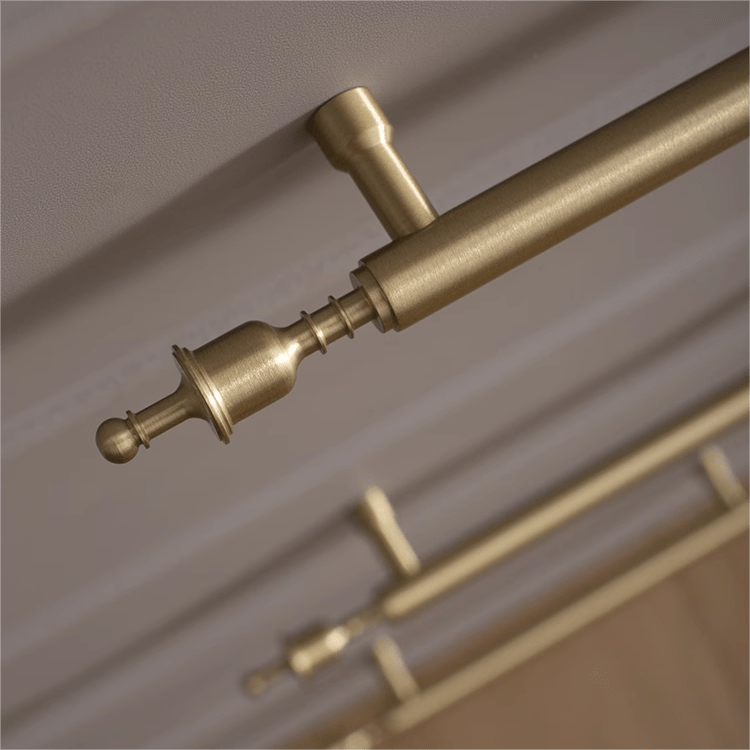 Goo-Ki French Light Luxury Long Cabinet Pull Closet Door Drawer Slim Brass Handle