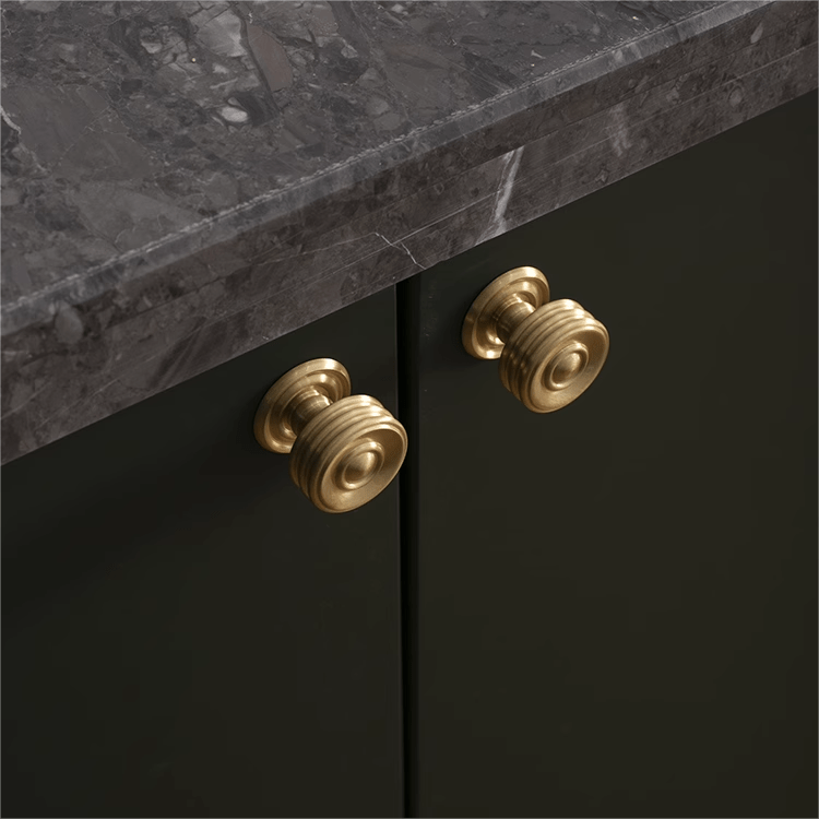 Goo-Ki French Light Luxury Long Cabinet Pull Closet Door Drawer Slim Brass Handle