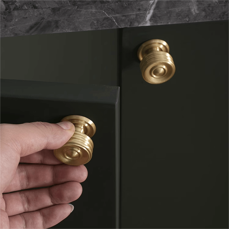 Goo-Ki French Light Luxury Long Cabinet Pull Closet Door Drawer Slim Brass Handle