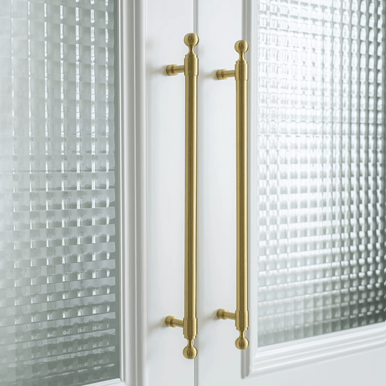 Goo-Ki French Light Luxury Wardrobe Solid Brass Handle Golden Strip Cabinet Handle
