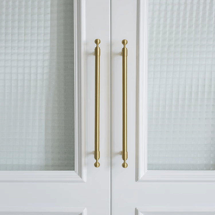 Goo-Ki French Light Luxury Wardrobe Solid Brass Handle Golden Strip Cabinet Handle