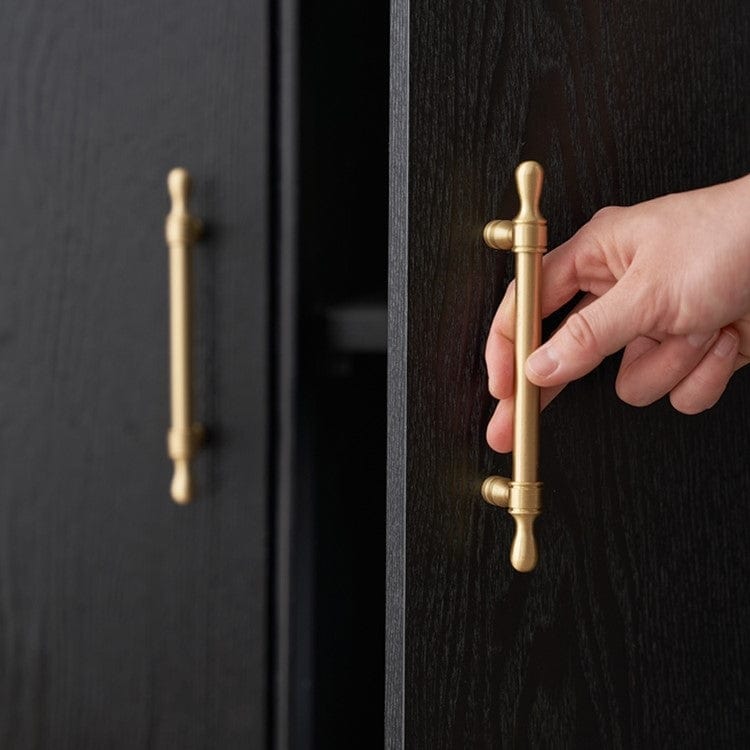 Goo-Ki French Style Cabinet Handles Elegant Drawer Pulls Solid Brass Kitchen Hardware 1 PCS