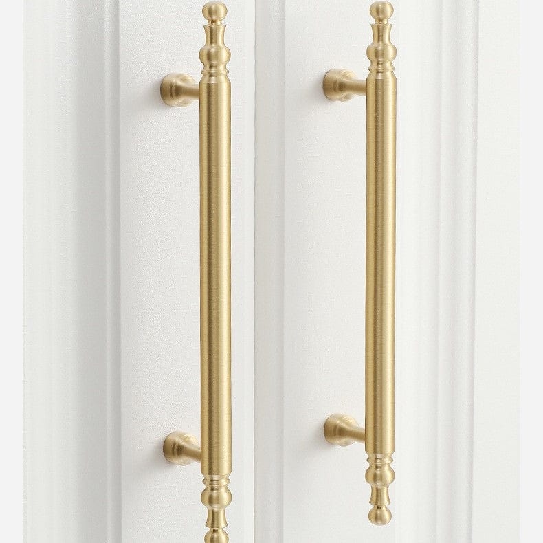 Goo-Ki French Style Luxury Solid Copper Handle Drawer T Bar Pull Stain Brass Furniture Handle
