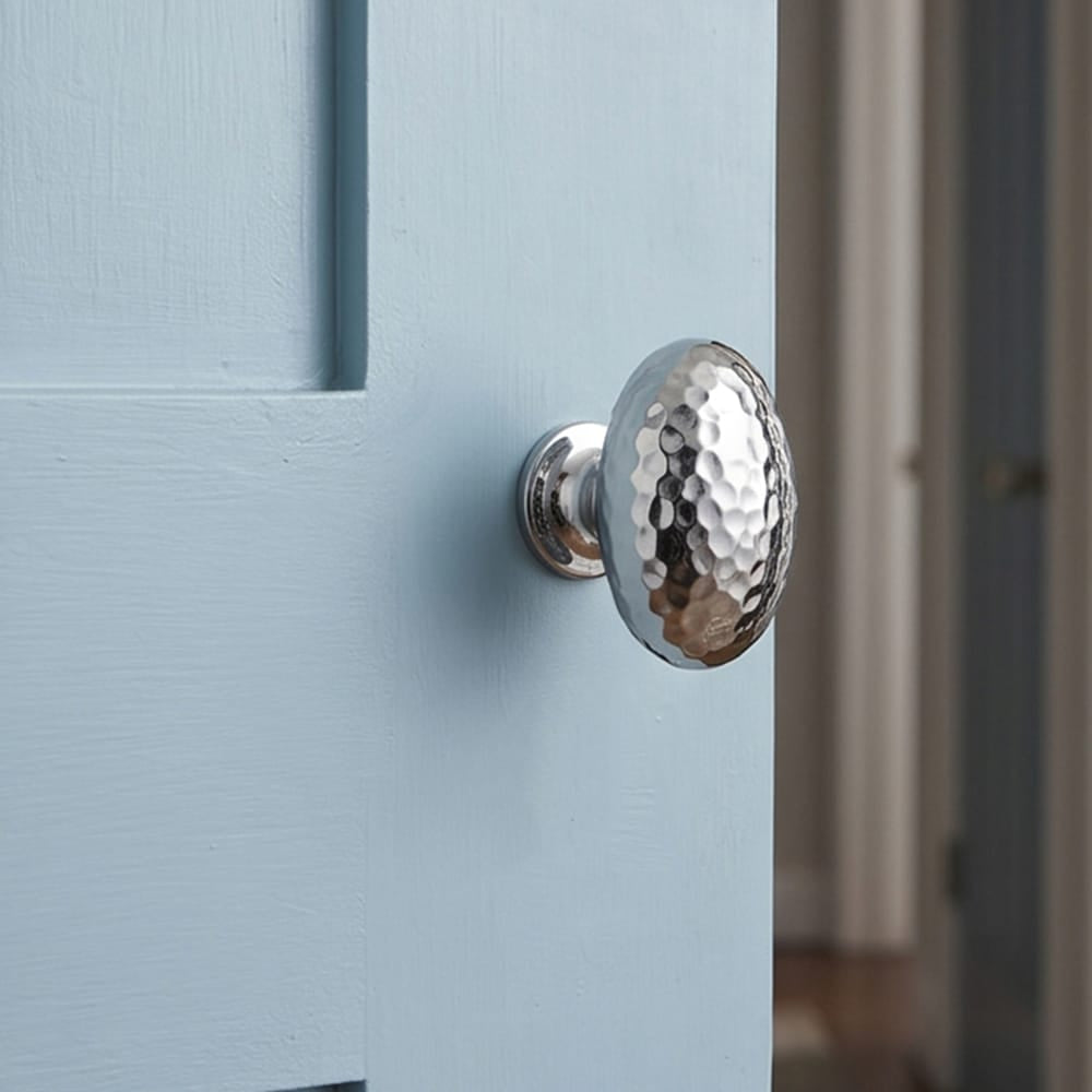 Goo-Ki Hammered Texture Oval Cabinet Knobs, Egg Shaped Solid Zinc Alloy Drawer Furniture Knobs for Kitchen Cabinets