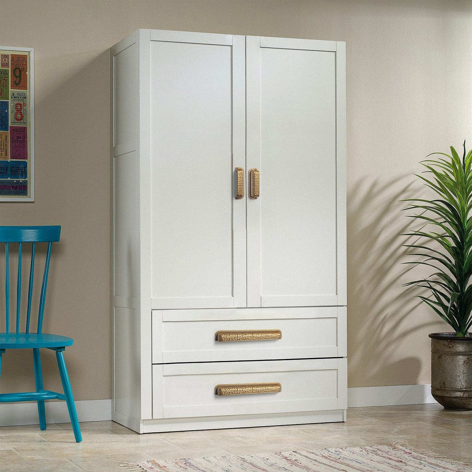 Goo-Ki Hammered Zinc Alloy Cabinet Cup Pulls Retro Style Drawer Handles with Unique Pattern