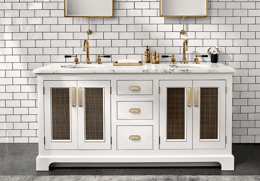 Goo-Ki Hammered Zinc Alloy Cabinet Cup Pulls Retro Style Drawer Handles with Unique Pattern